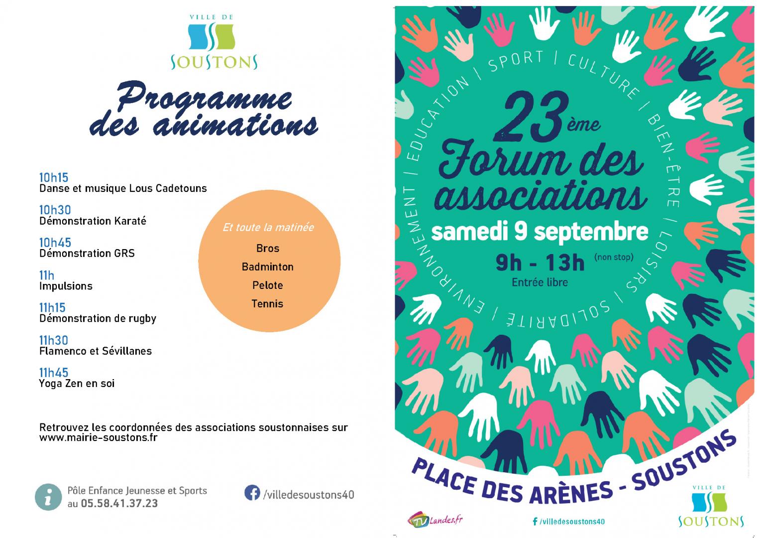 Forum associations Soustons - Samedi 9 septembre 2023